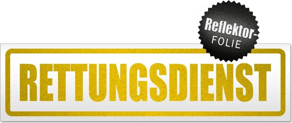 Rettungsdienst Magnetschild Schild magnetisch
