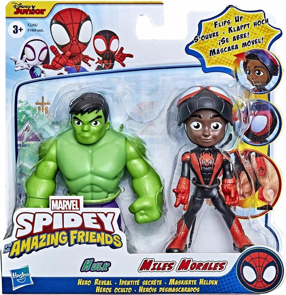 Hasbro Spidey en zijn Super Vrienden: Miles Morales en Hulk Productafbeelding 