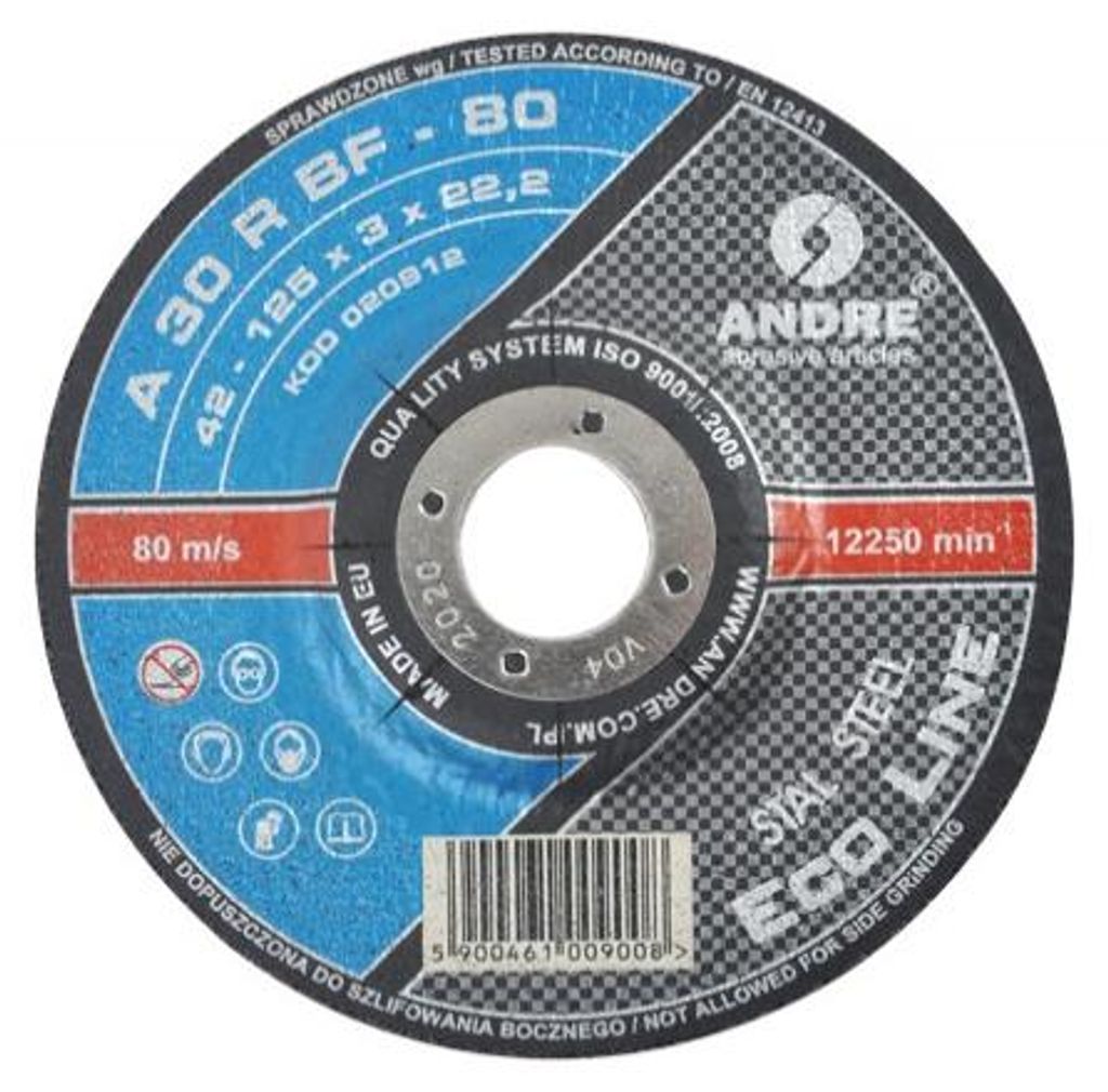Andre tarcza do metalu 125 x 3,0mm Metall eco line a30rbf