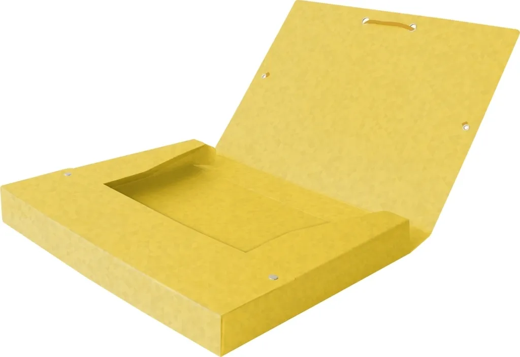 Pochettes de rangement A4 jaune rigides anti-cornes Top File+
