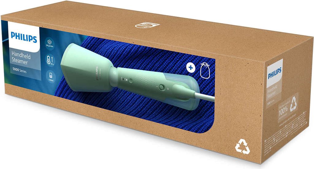 Philips Tragbarer Dampfglätter 5000 Series, 1.400 W, grün Produktbild 6