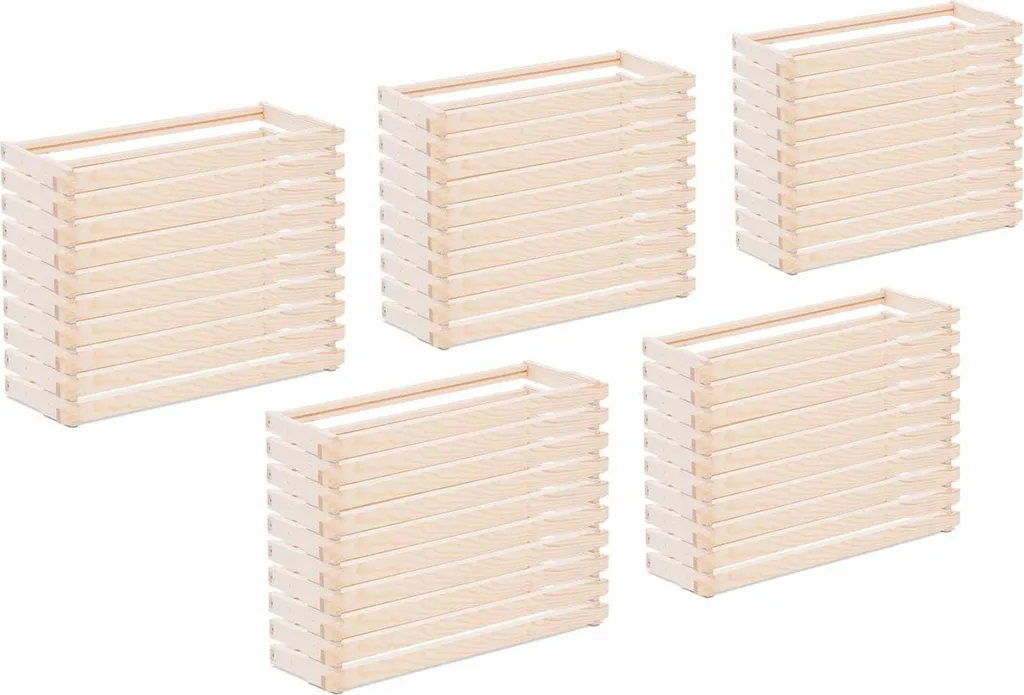 Cadre Langstroth Wiesenfield en Pin 159 mm avec Rainure - Lot de 50 pcs