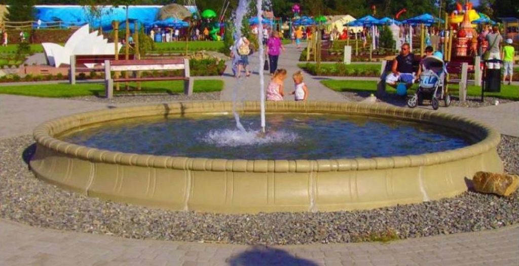 Casa Padrino Barock Springbrunnen Umrandung Beige Ø 600 x H. 50 cm - Runde Gartenbrunnen Umrandung - Brunnen Umrandung - Prunkvolle Gartendeko im ...