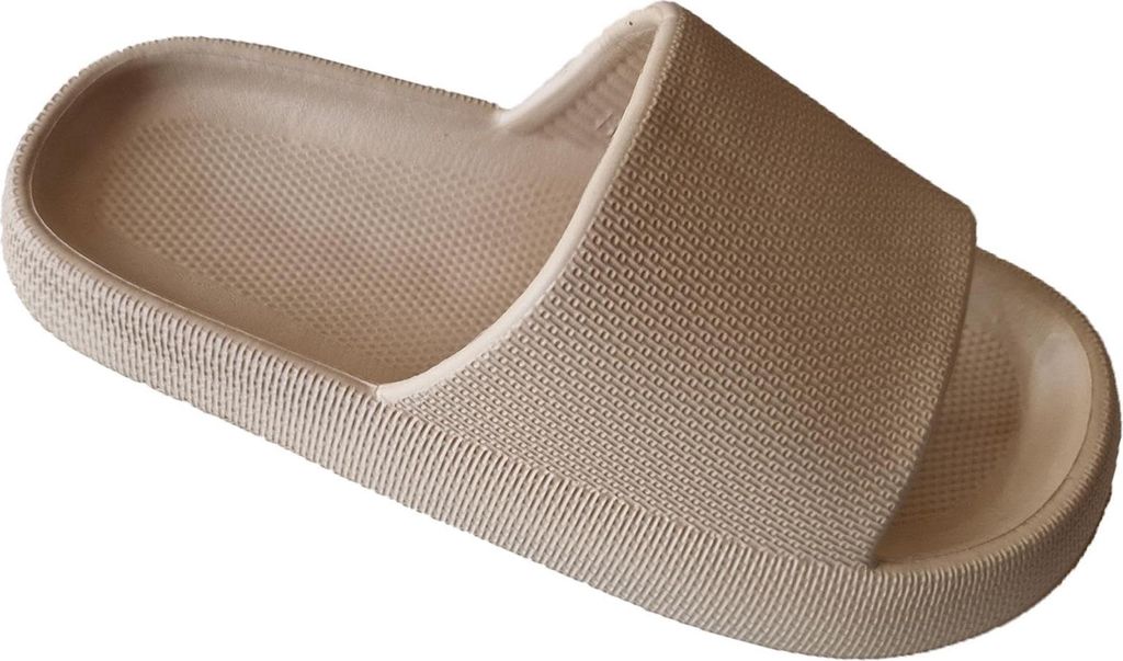 Keanu - "Cloud" Badesandale für Herren/Damen Unisex, Klobig TC357 (38 EU - 39,5 EU) (Beige)