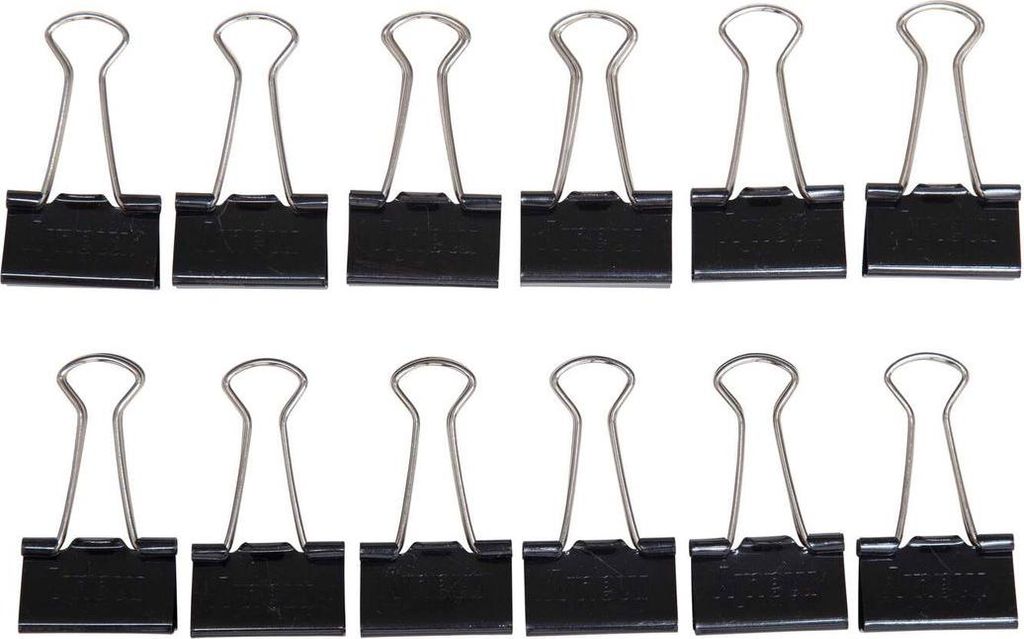 MAUL Foldback-Klemmer mauly® Federstahl Metall 12 Stück 25 Produktbild 