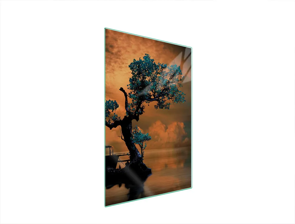 Copri Piano Cottura Vetro 35x52 Albero - Protezione Top Cucina Design