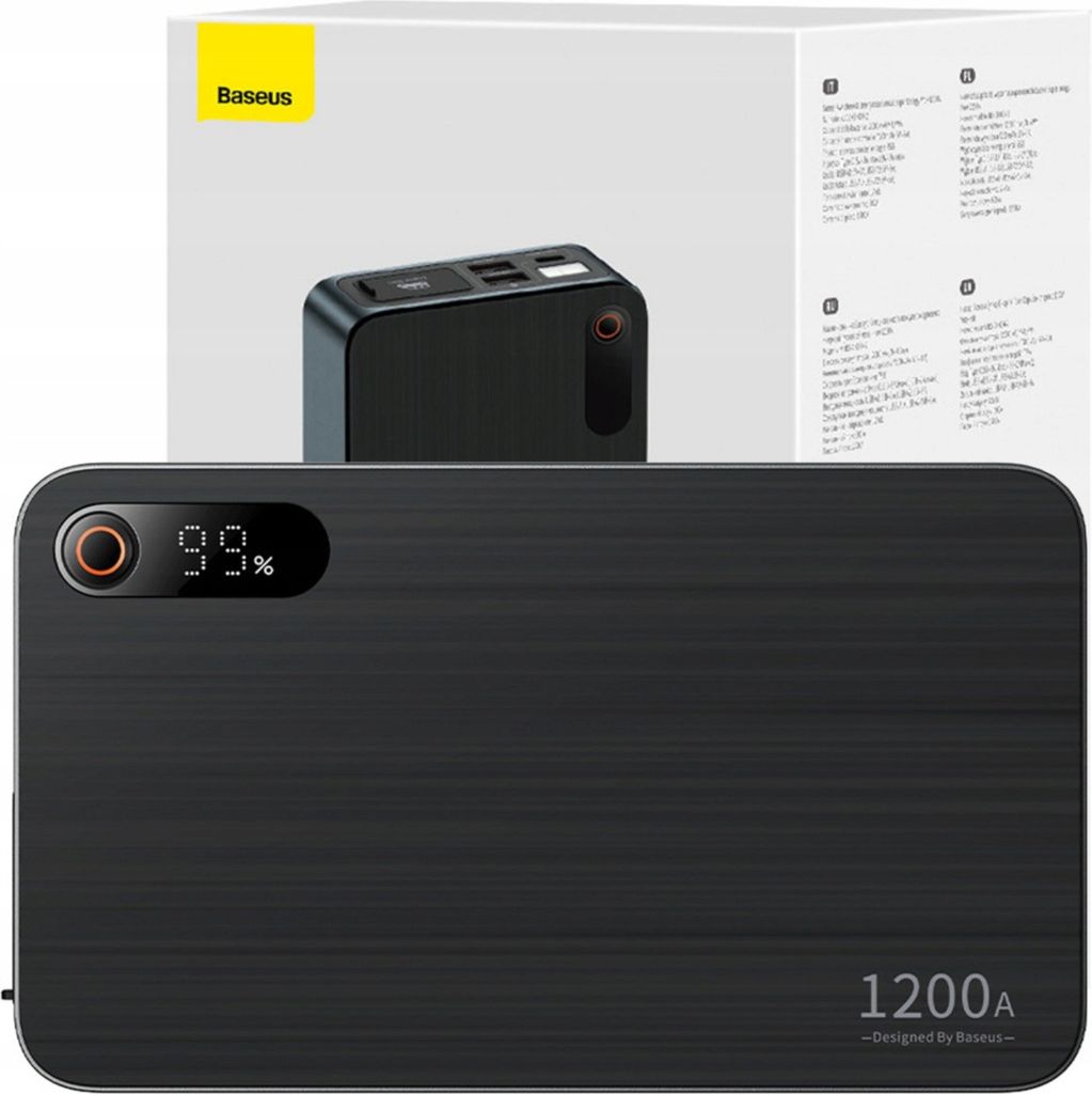 Baseus Super Energy Pro+, 1200 A, Čierna, 600 A, Obrázok produktu 