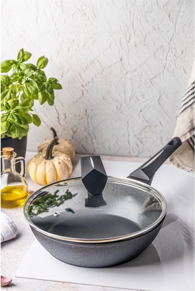 KLAUSBERG KB-7672 Pentola Marmorizzata Antiaderente 28 Cm – Capacità 5,7L, Adatta A Induzione, Con Coperchio - 2