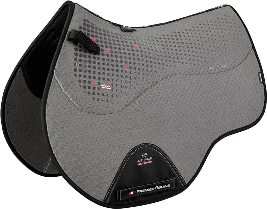 Premier Equine CC Air-Tech Anti-Slip Jump Tapis de selle Gris Full