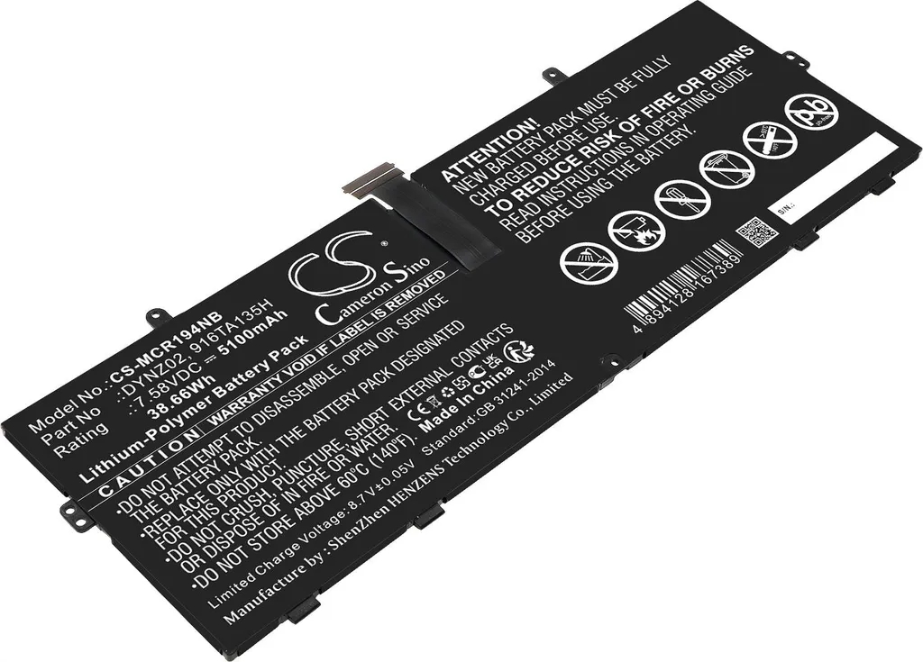 Batterie haute capacité 916TA135H pour Surface Go 1943 série TECHTEK
