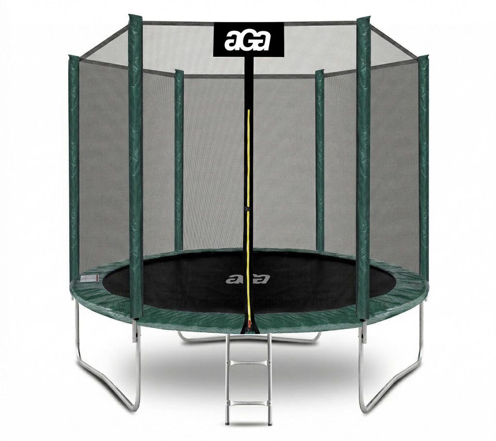 Aga SPORT TOP Trampolino 250 cm Verde scuro + rete di Immagine del prodotto 