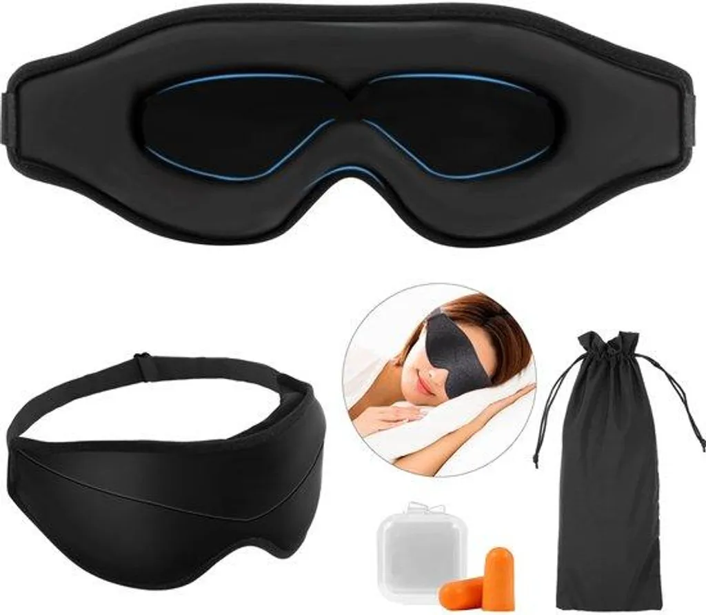 Masque de sommeil 3D anti-lumière : solution pour insomnie et sieste