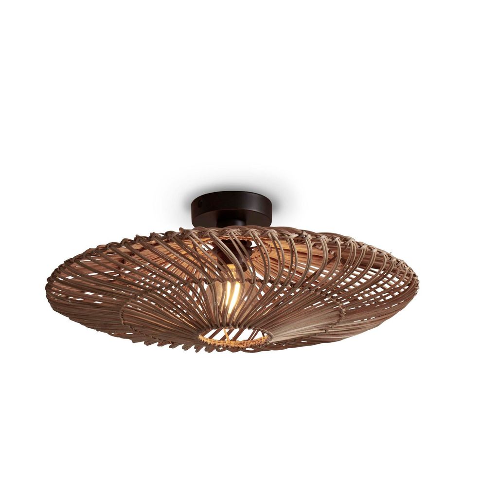 GOOD&MOJO - Deckenleuchte Zanzibar - Rattan - Ø55cm