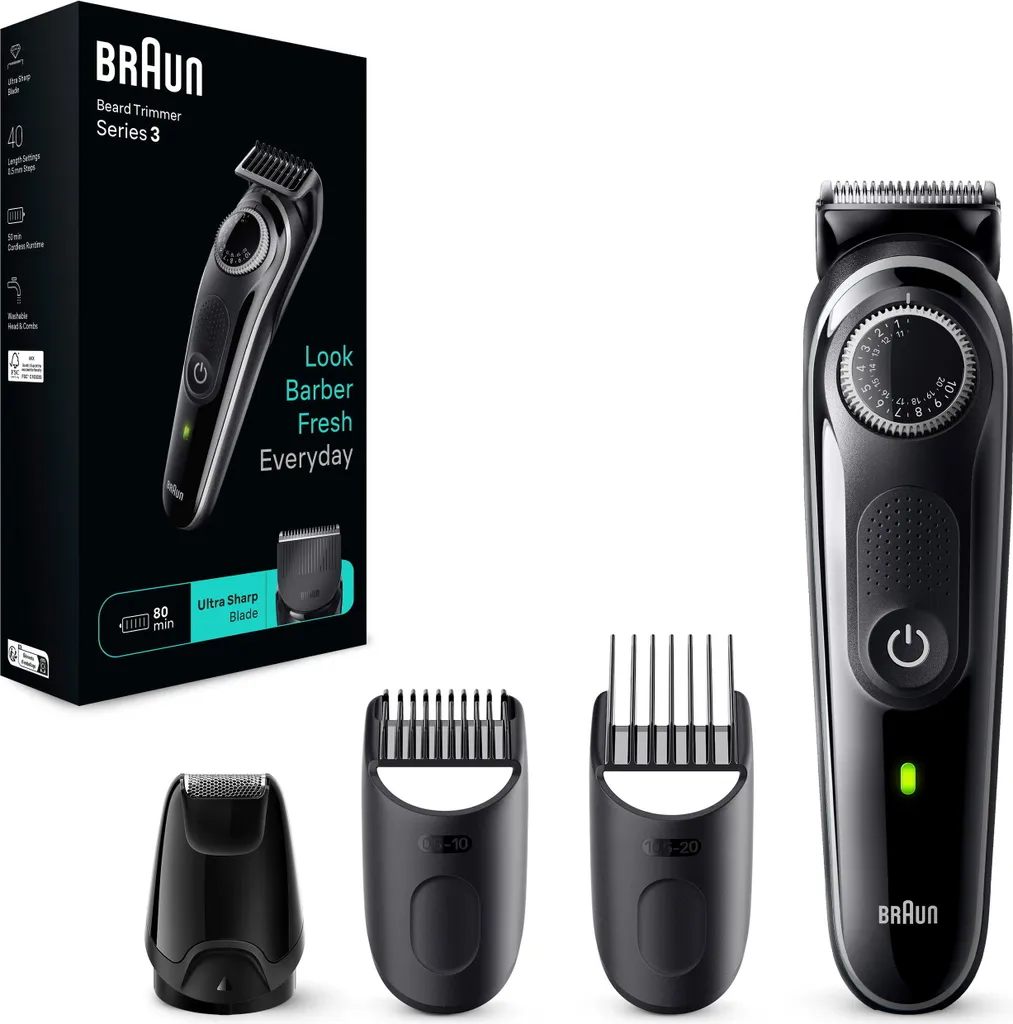 Regolabarba Braun BT3440 Series 3: Il Regalo Ideale per l'Uomo Moderno