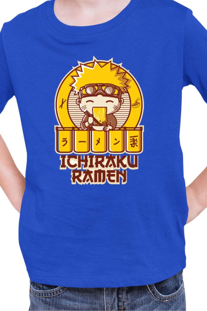 Kinder T-Shirt Naruto Ichuraku Ramen 03, 9-11 Jahr - 140 / Blau