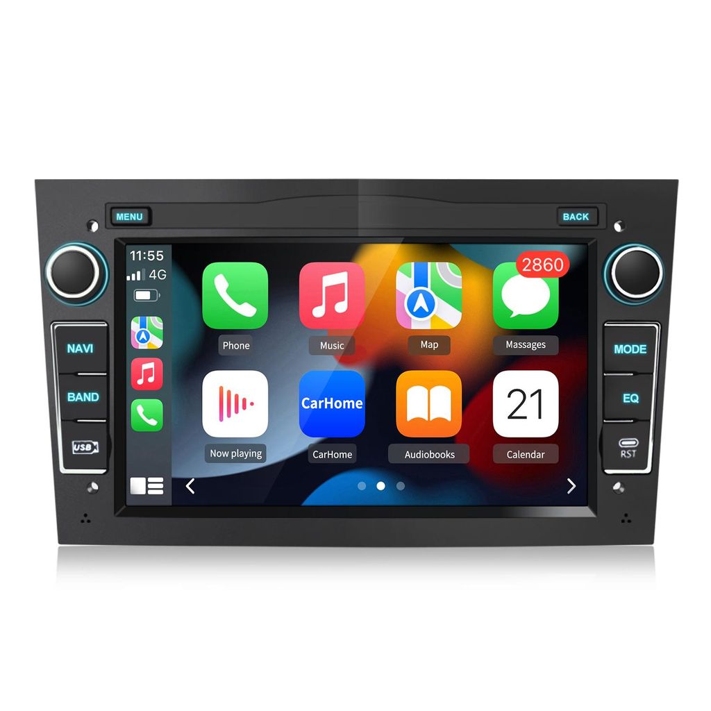 Hexinex 2GB+64GB Android 15 Autoradio 7 Zoll, Wireless Android Auto CarPlay für Opel Corsa D/Astra H/Zafira B/Meriva/Vivaro