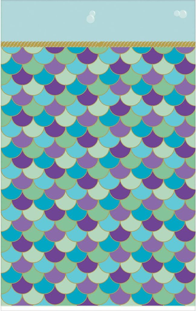 Amscan - Meerjungfrauenschuppen - Tischdecke für Party "Wishes", Papier SG25966 (Einheitsgröße) (Bunt)