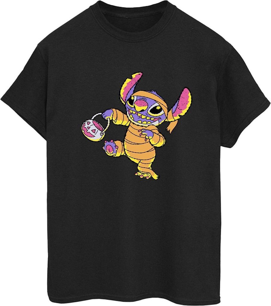 Lilo & Stitch - "Trick Or Treat" T-Shirt für Damen BI52611 (XXL) (Schwarz)