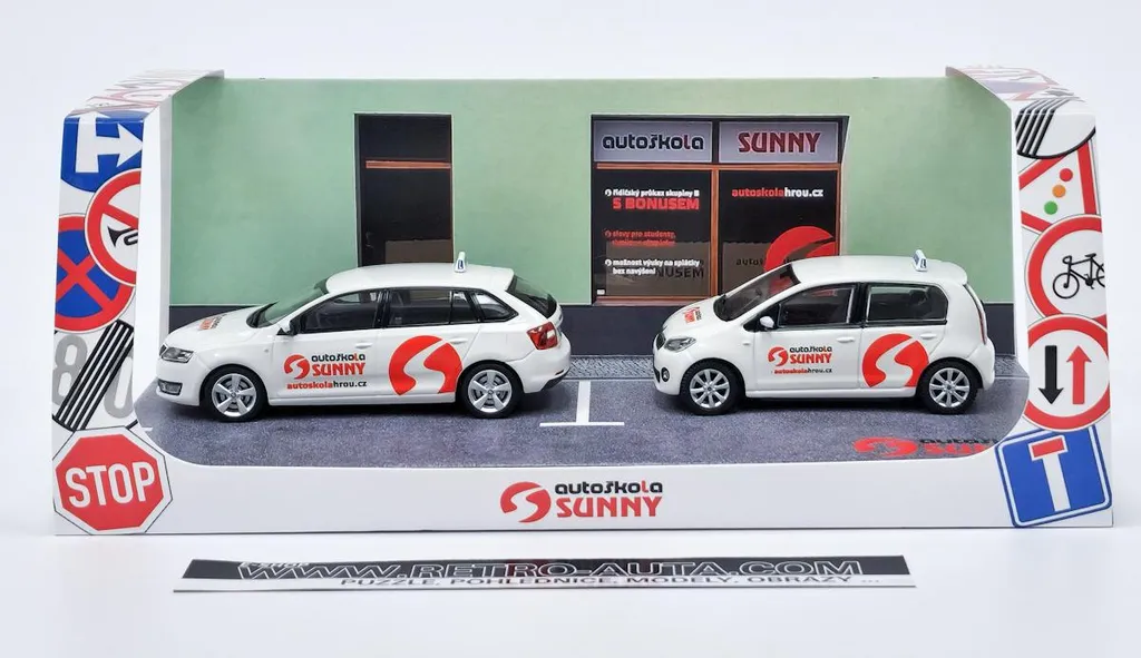 Driving School Sunny Duopack ABREX 1:43 - Set de Voitures Miniatures