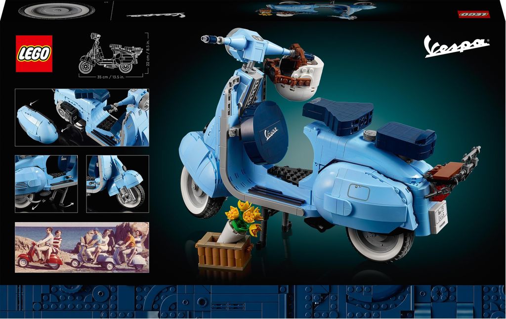 LEGO 10298 Icons Vespa 125, Motorrad-Modell zum Bauen, Produktbild 8