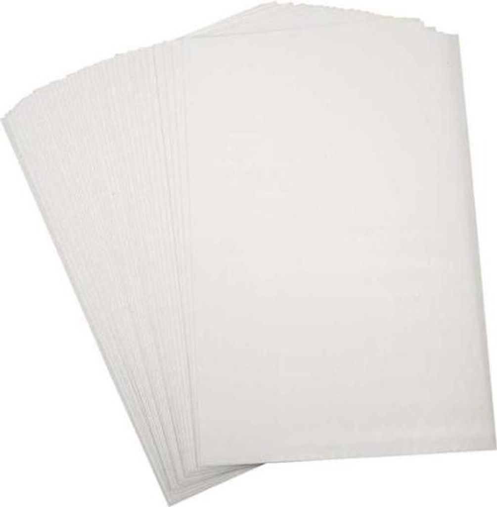 Creativ Company Schrumpffolie mattweiß A4 0,3mm - 10 Blatt Produktbild 