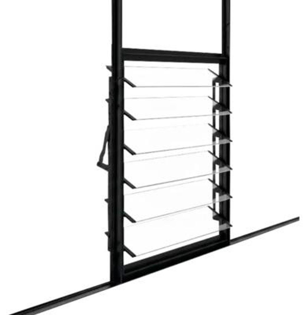 Lamellenlüfter Set Halls Icon schwarz