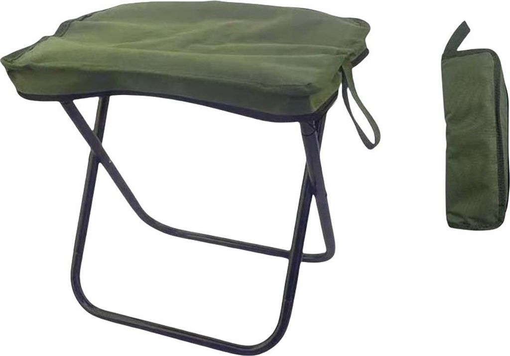 INF Faltbarer Outdoor-Hocker Groß: Oxford-Gewebe & Aluminium, 1 Stück Grün