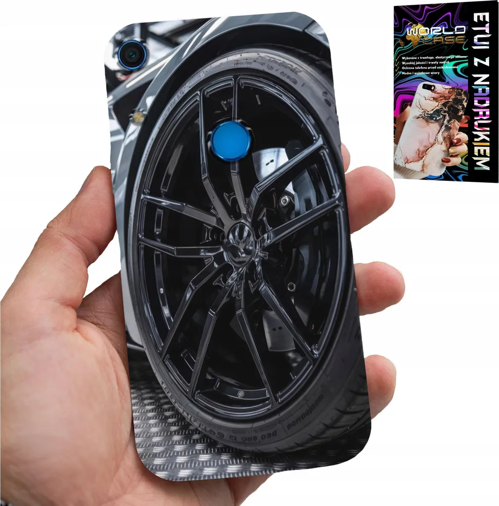 Cover Huawei Y6S Cerchio Auto Sportiva Ventola e Vetro Temperato 9H