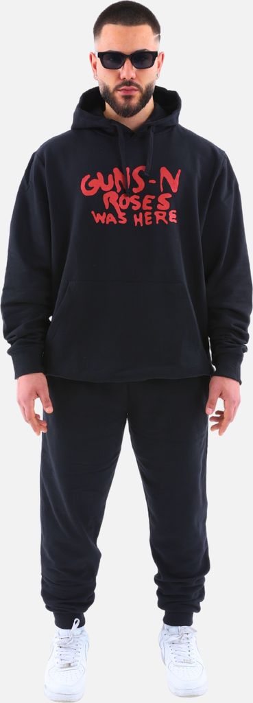 Basic Hoodie + Hose | Premium Herren Jogginganzug Schwarz L