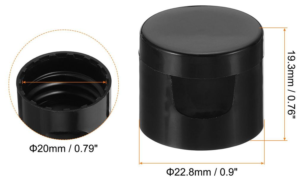 24 Stš¹ck Flip Cap fš¹r Reiseflaschen zum Befš¹llen, ?:20mm Klappdeckel fš¹r Plastikflaschen zum Befš¹llen, Deckel fš¹r Travel Bottles ...