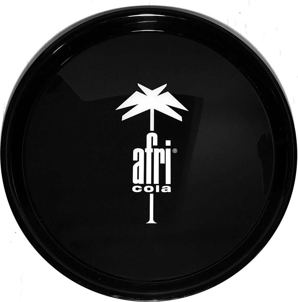 Afri-Cola Tablett Serviertablett Kellnertablett in schwarz 37,5cm