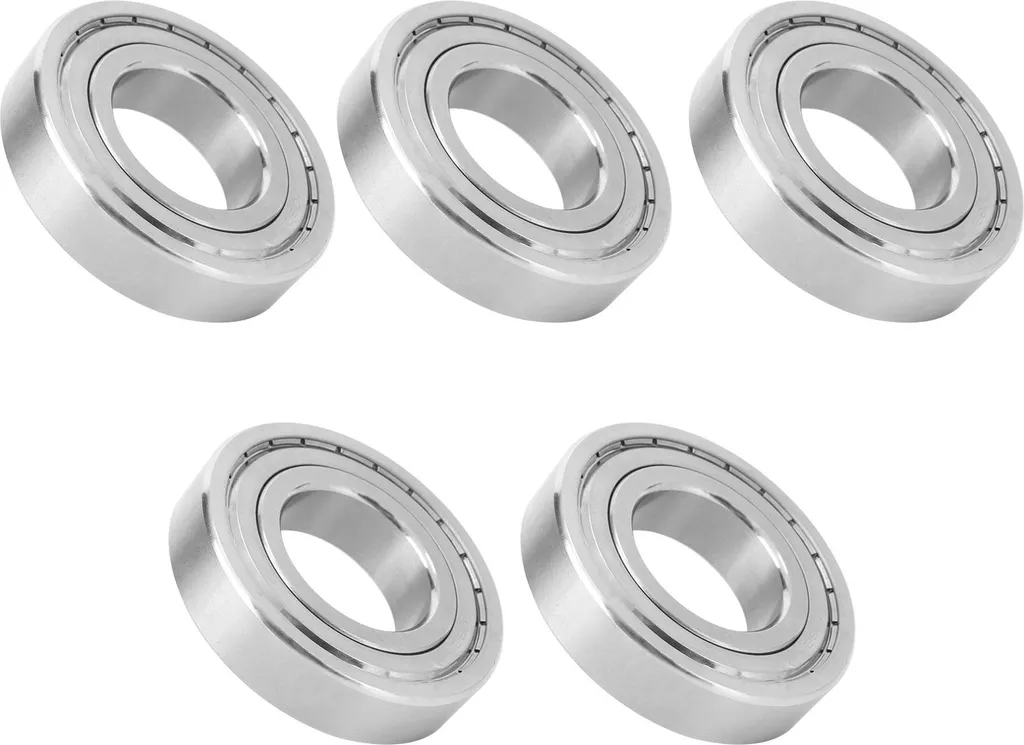 Lot de 5 Roulements S6208ZZ Inox 40x80x18mm Résistants à la Corrosion et Usure