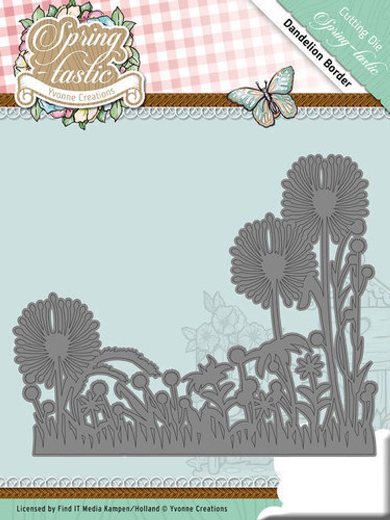 Stanzschablone - Yvonne Creations - Spring-tastic - Dandelion Border