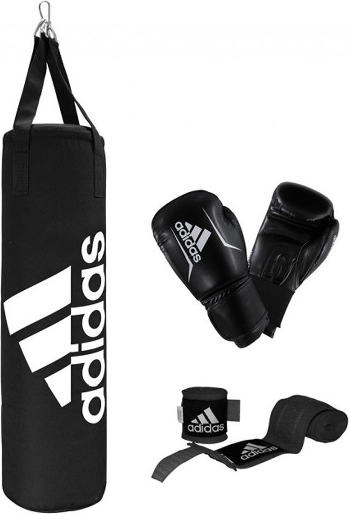 adidas Boxing Set Sandsack Boxhandschuhe Bandagen Produktbild 