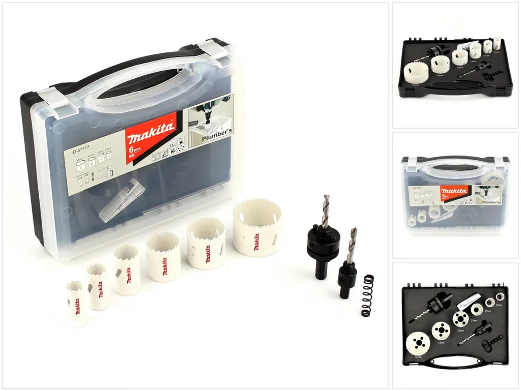 Makita Coffret D-47117 de 6 Pièces Scie Cloche Avancée Bi-Métal Ezychange