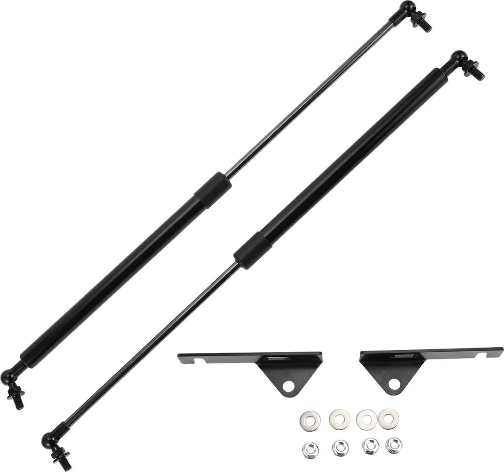 Stoßdämpfer für Mitsubishi Lancer-ex 2008-2017 Front Motorhaube Gasfeder Schwarz mit Montagehalterung, Dichtung 2Set