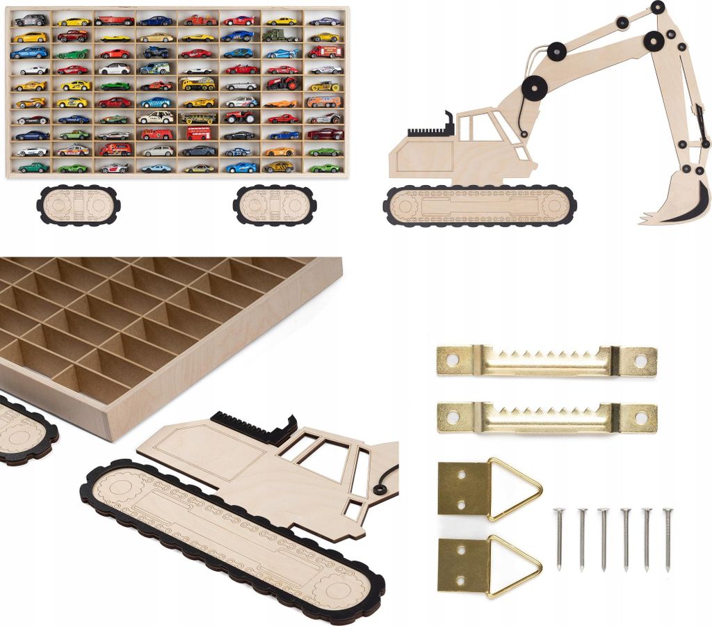 Grosses Regal Für Hot Wheels Springs Cars 80 Plätze Für Autos Bagger