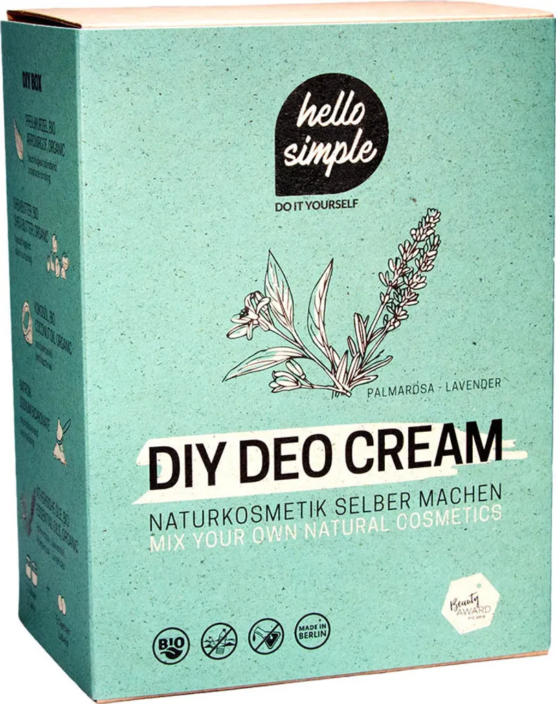 Set Deodorante Artigianale DIY - Lavanda e Palmarosa - Zero Chimica