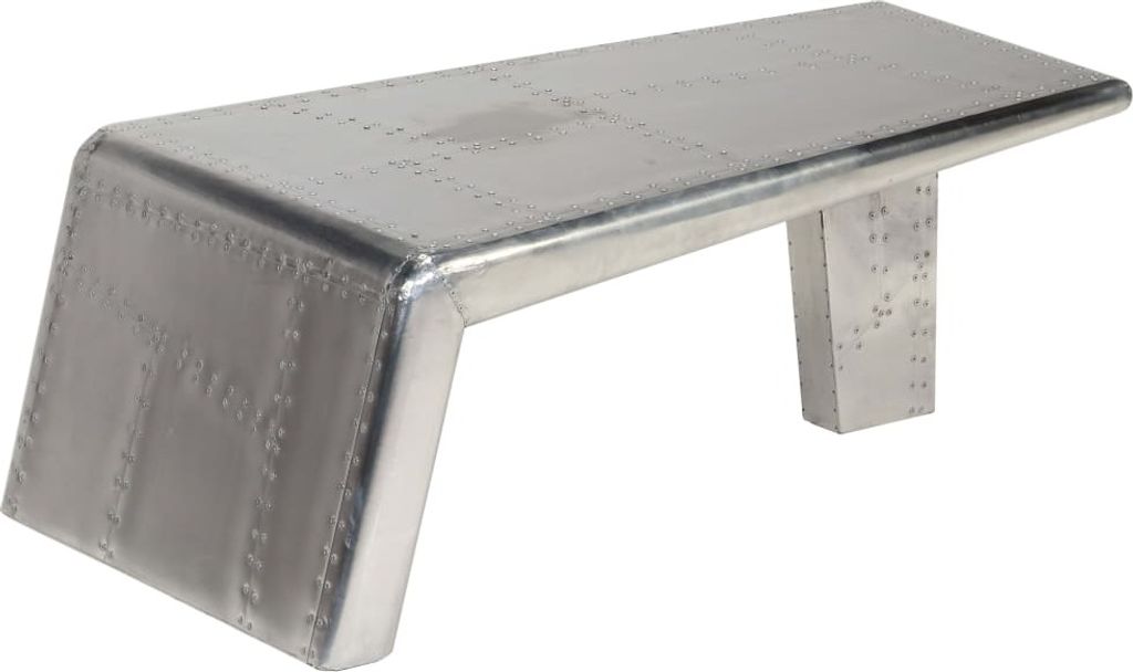 vidaXL Aviator Table basse en aluminium style avion vintage Image du produit 