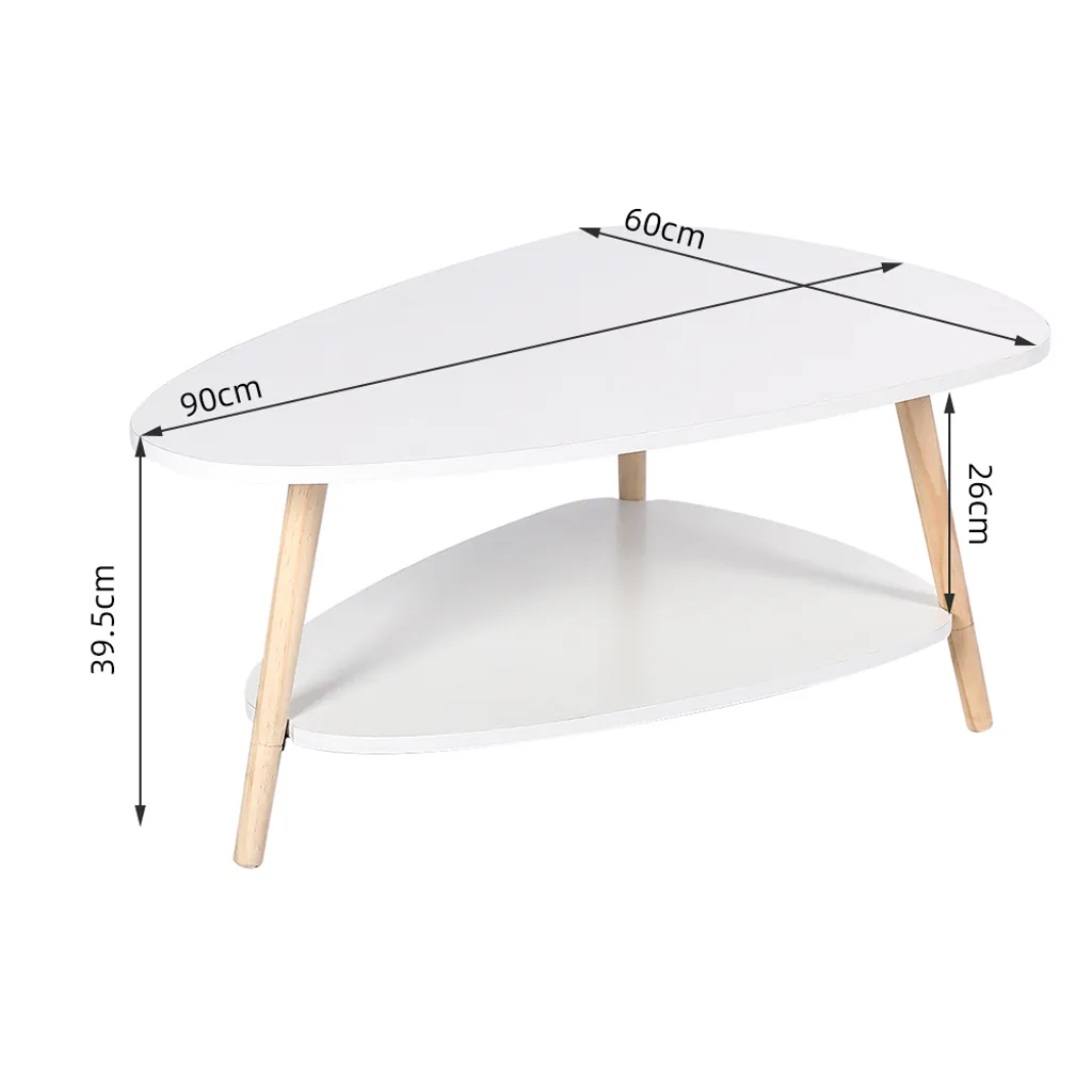 Table de thé blanche et table d'appoint polyvalente pour coin lecture - 7