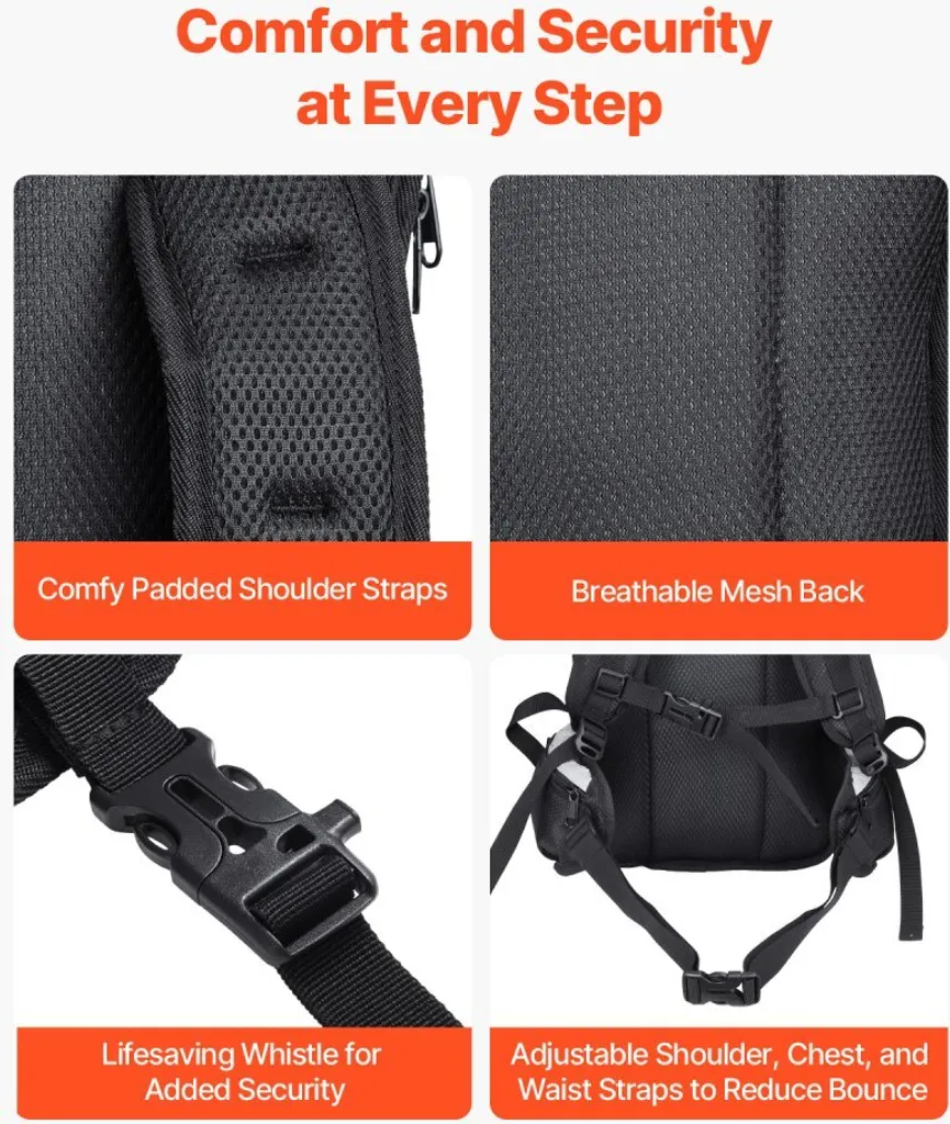 Sac d'hydratation 3L en TPU résistant, sac à dos étanche noir outdoor