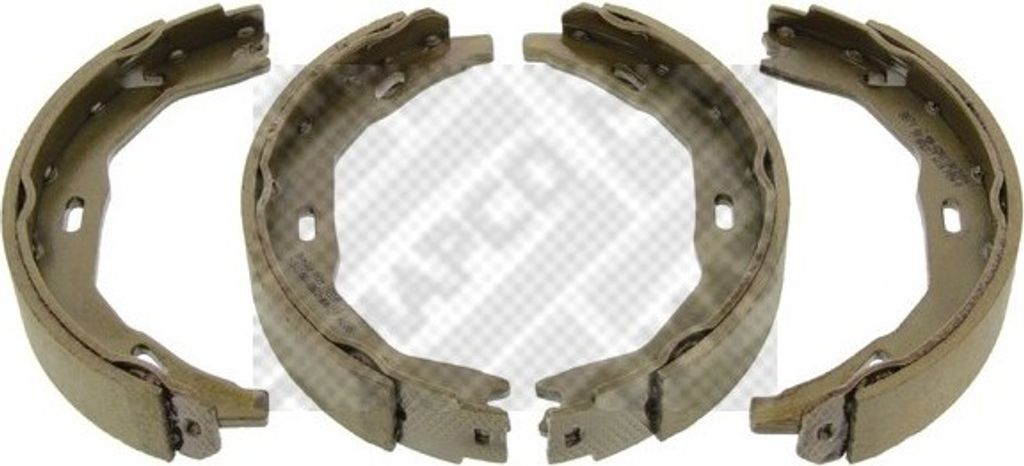 MAPCO Bremsbackensatz Trommelbremse Hinten passend für MERCEDES-BENZ C-Klasse Limousine (W204) 164mm 8871