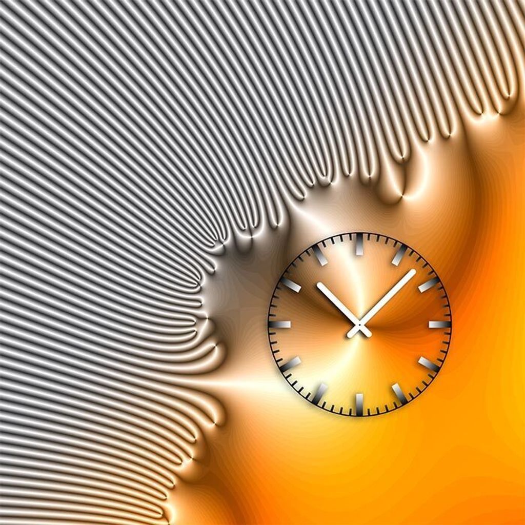 4226 Dixtime Designer Wanduhr, Wanduhren, Wohnraumuhren 70cm x 70cm