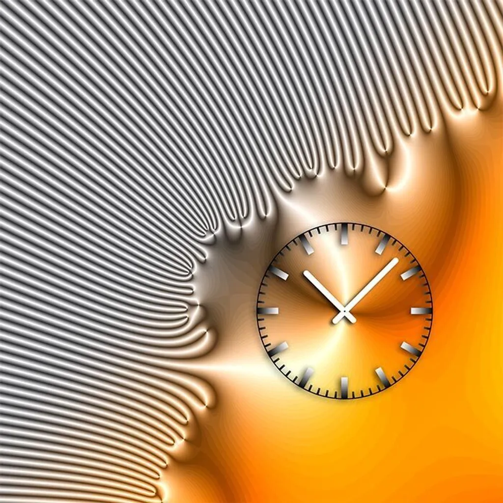 Dixtime 4226 Horloge murale design moderne 40x40 cm pour salon chic