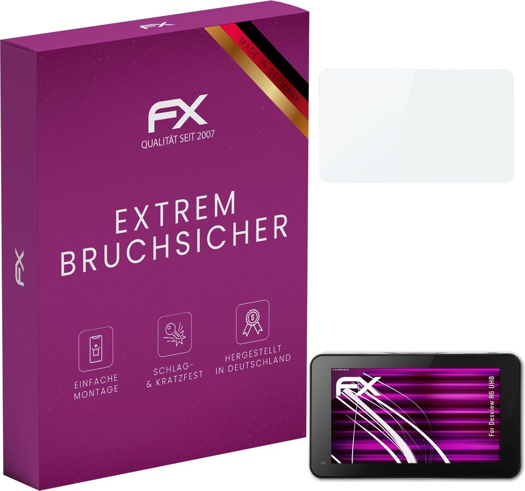 atFoliX FX-Hybrid-Glass Displayfolie kompatibel mit Desview R6 UHB Glasfolie