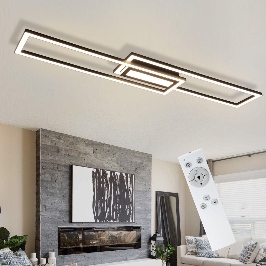 ZMH Plafonnier LED Noir Dimmable avec télécommande Moderne Image du produit 
