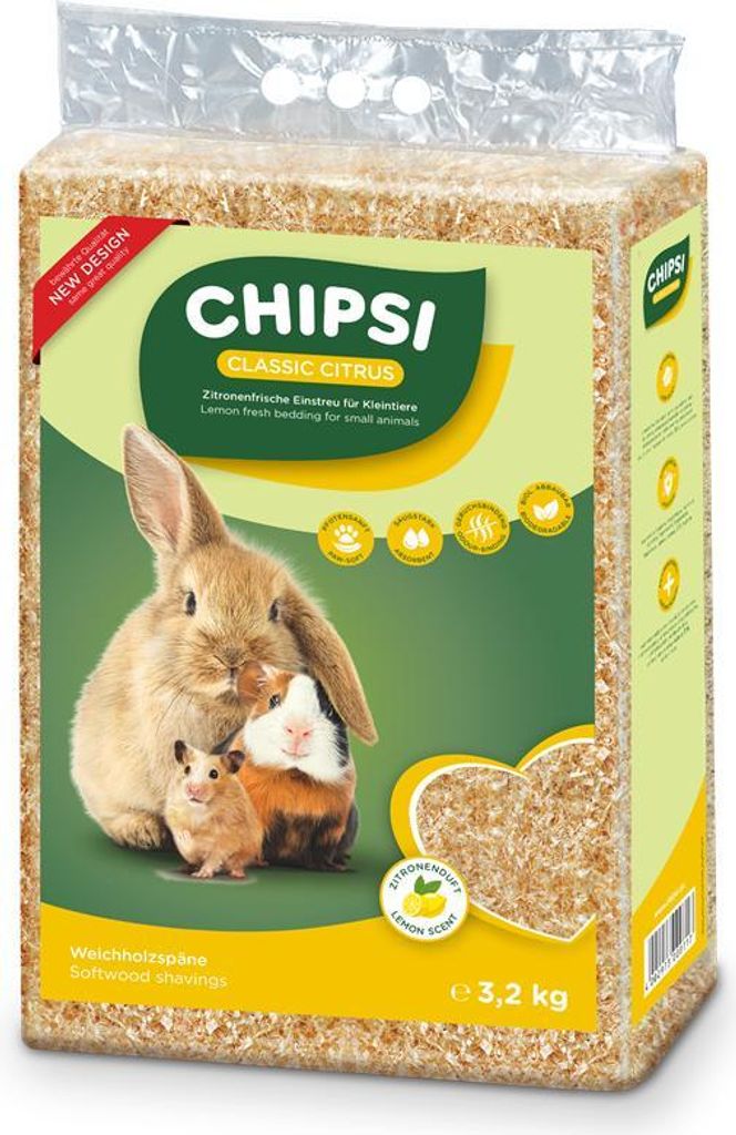 CHIPSI CITRUS, 60 l, Wood chips, 3,2 kg, Polybag Produktbild 