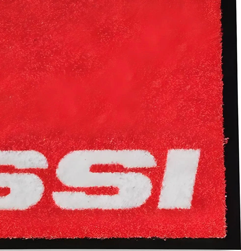 Paillasson Malossi antidérapant rouge contre les taches de sol