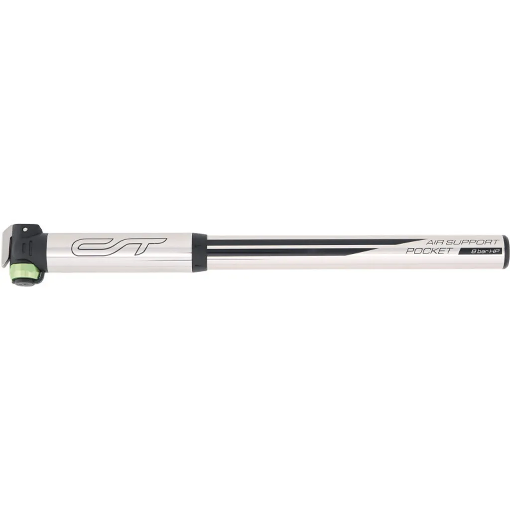 Pompe de Secours Vélo Contec Air Support Pocket pour Route et VTC Chrome
