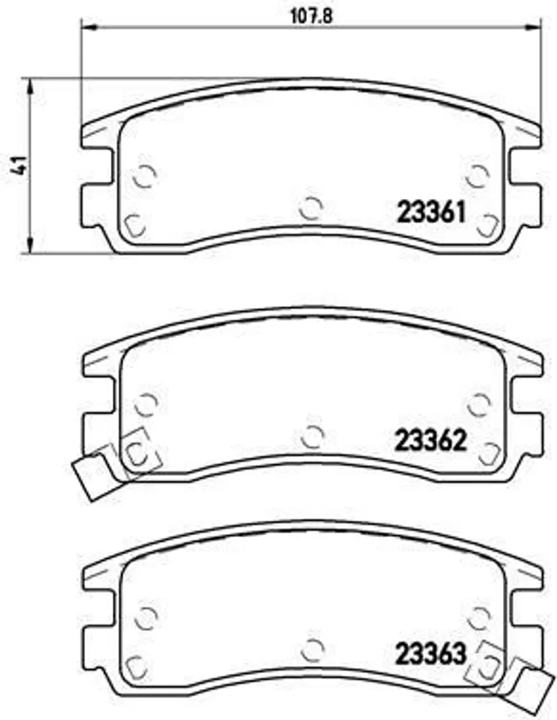 Plaquettes Brembo P 59 027 pour Freinage Sécurisé Alero et Sintra APV